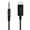 Belkin Rockstar 3.5mm Audio cable with USB-C Connector - Black  - 0