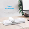 Geeni Surge Smart Wi-Fi 6 Outlet Surge Protector Strip - White - 2