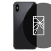 Apple iPhone XS Max Back Glass Repair - Black - without logo - 0