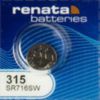 Renata 315 1.55V Silver Oxide Watch Battery - 10 Pack - 0