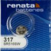 Renata 317 1.55V Silver Oxide Watch Battery - 10 Pack - 0