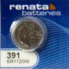 Renata 391 1.55V Silver Oxide Watch Battery - 10 Pack - 0