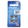 Renata 1.55V 357/303, LR44 Silver Oxide Coin Cell Battery - 4 Pack - 1