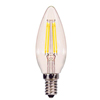 Satco 4.5W LED | Soft White | Clear | Candelabra Base | 350 Lumens | California Compliant - 0