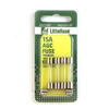 LittelFuse 5 pack 15 Amperage AGC Glass Replacement Fuses - 0