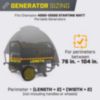 Champion 3000-10000W Storm Shield Portable Generator Cover - 2