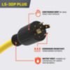 Champion Generator Extension Cord with Circuit Breakers, 1-Year Warranty - 5