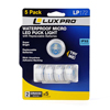 LuxPro LP172 Wateproof Micro 16 Lumen CR2032 Puck Lights - 5 Pack - 0