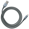 Ventev chargesync 4 Foot USB-A to Lightning Charge and Data Cable - Braided Steel Gray - 0