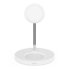 Belkin BoostCharge Pro 2-in-1 iPhone Wireless Charger Stand with MagSafe 15W Fast Charging - White - 1