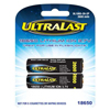 UltraLast 3.7V 18650 Lithium Ion Rechargeable Battery - 2 Pack - 0