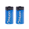 Nuon 3V CR123 Lithium Battery - 2 Pack - 1
