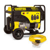 Champion 5000W Portable Generator with Wheel Kit and Extension Cord - 0