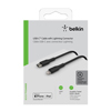 Belkin BOOST UP CHARGE 3.3 ft Lightning to USB-C Charging Cable - Black - 0