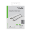 Belkin BOOST UP CHARGE 3.3 ft Lightning to USB-C Charging Cable - White - 0