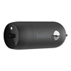 Belkin USB-C Car Charger Base with a 4ft USB-C to Lightning Cable Cord - Black - 1