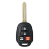 Four Button Key Fob Replacement Combo Key Remote for Toyota Vehicles - 0