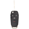 Four Button Key Fob Replacement Flip Key Remote for Ford Vehicles - 0