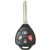 Four Button Key Fob Replacement Combo Key Remote For Toyota Vehicles - 0