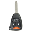 Four Button Key Fob Replacement Remote for Jeep Grand Cherokee, Commander and Dodge Charger and Dura - 0