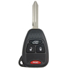 Four Button Key Fob Replacement Remote for Chrysler, Sebring, Jeep Compass and Dodge Ram Vehicles - 0