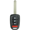 Four Button Key Fob Replacement Combo Key Remote For Honda Vehicles - 0