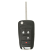 Four Button Key Fob Replacement Flip Key Remote for Chevrolet Vehicles - 0