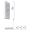 Sleek Socket 3 Outlet 3ft Power Cord Outlet Surge Protector - White - 0