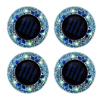 Bell & Howell Blue Mosaic Solar Disk Lights - 4 Pack - 1