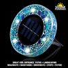 Bell & Howell Blue Mosaic Solar Disk Lights - 4 Pack - 3