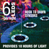 Bell & Howell Blue Mosaic Solar Disk Lights - 4 Pack - 4