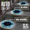 Bell & Howell Blue Mosaic Solar Disk Lights - 4 Pack - 7
