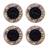 Bell & Howell Tan Mosaic Solar Disk Lights - 4 Pack - 2