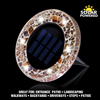Bell & Howell Tan Mosaic Solar Disk Lights - 4 Pack - 3