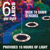 Bell & Howell Tan Mosaic Solar Disk Lights - 4 Pack - 4
