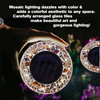 Bell & Howell Tan Mosaic Solar Disk Lights - 4 Pack - 8