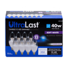 UltraLast B11 LED Light Bulb, 4 Watt Candelabra Base, Dimmable - 8 Pack - 0