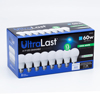 UltraLast 60 Watt Equivalent A19 4000K Cool White Energy Efficient LED Light Bulb - 8 Pack - 2