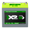 X2Power 12V 20Ah Marine Lithium Iron Phosphate (LiFePO4) Deep Cycle Battery with Bluetooth - 0