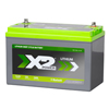 X2Power 12V 125Ah Marine Lithium Iron Phosphate (LiFePO4) Deep Cycle Battery with Bluetooth - 2