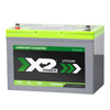 X2Power 12V 100Ah Marine Lithium Iron Phosphate (LiFePO4) Deep Cycle Battery with Bluetooth - 1