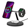 Belkin BoostCharge Pro 3-in-1 iPhone Wireless Charging Stand with MagSafe 15W Fast Charging - Black - 3