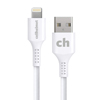 cellhelmet Short 1-Foot Lightning to USB-A Charging Syncing Cable - White - 1