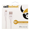 cellhelmet USB-A to Lightning Connector Cable - white 10 ft. - 0