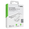 Belkin BOOST Charge Pro USB-C Wall Charger 20W with USB-C to Lightning Cable - White - 1