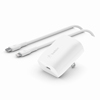 Belkin BOOST Charge Pro USB-C Wall Charger 20W with USB-C to Lightning Cable - White - 2