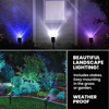 Bell + Howell Bionic Color Burst Solar Powered Landscape LED Lights - 2 Pack - 6
