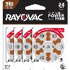 Rayovac 1.4V Type 312 (Brown) Zinc Air Battery - 24 Pack - 0