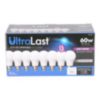 UltraLast 60 Watt Equivalent A19 2700K Soft White Energy Efficient LED Light Bulb - 8 Pack - 0