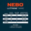 NEBO Luxtreme Nano Rechargeable Pocket Flashlight – Blue - 3